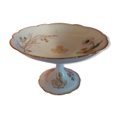 Porcelain compotier monogram gold store of the iron bridge Paris