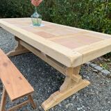 Table monastère décapée