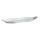 white porcelain plate in an unusual shape