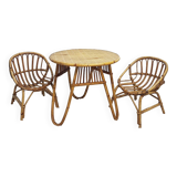 Rattan table and chairs
