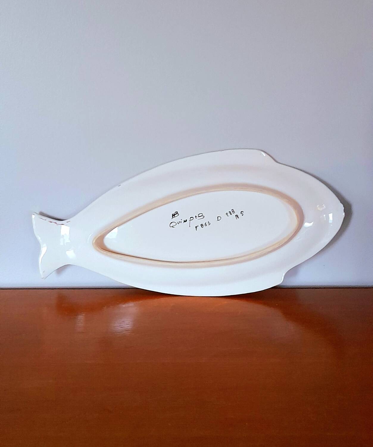 Henriot Quimper fish earthenware dish