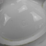 Ancien plat serviteur mendiant porcelaine