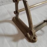 old brass wall coat rack