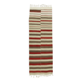 Turkish Handmade Vintage Anatolian Kilim 111 cm x 330 cm
