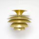 Golden lamp, Denmark 1970s