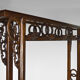 Wardrobe with Asian coat made of wood carved with dragons