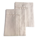 Pair of square Venice row of day pillowcases