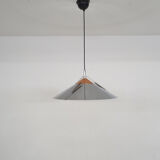 Silver and copper colored pendant light, 1970's