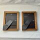 Set of 2 old frames in solid oak