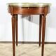 Table Bouillotte en Acajou, style Louis XVI – Milieu XXe