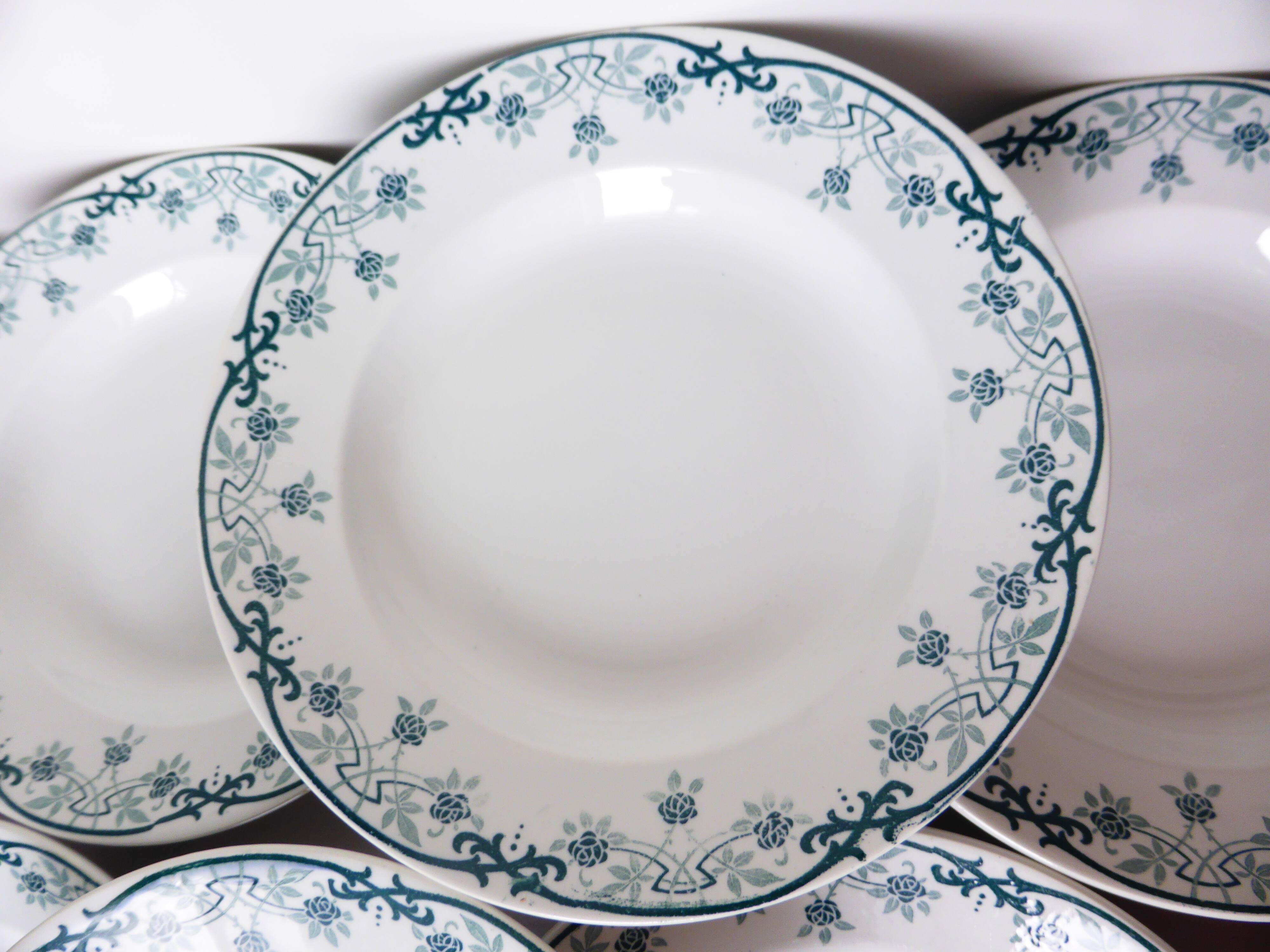 6 soup plates from St Amand and Hamage, Bleriot model 2008153