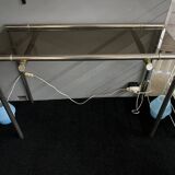 Vintage 60's steel bamboo style console