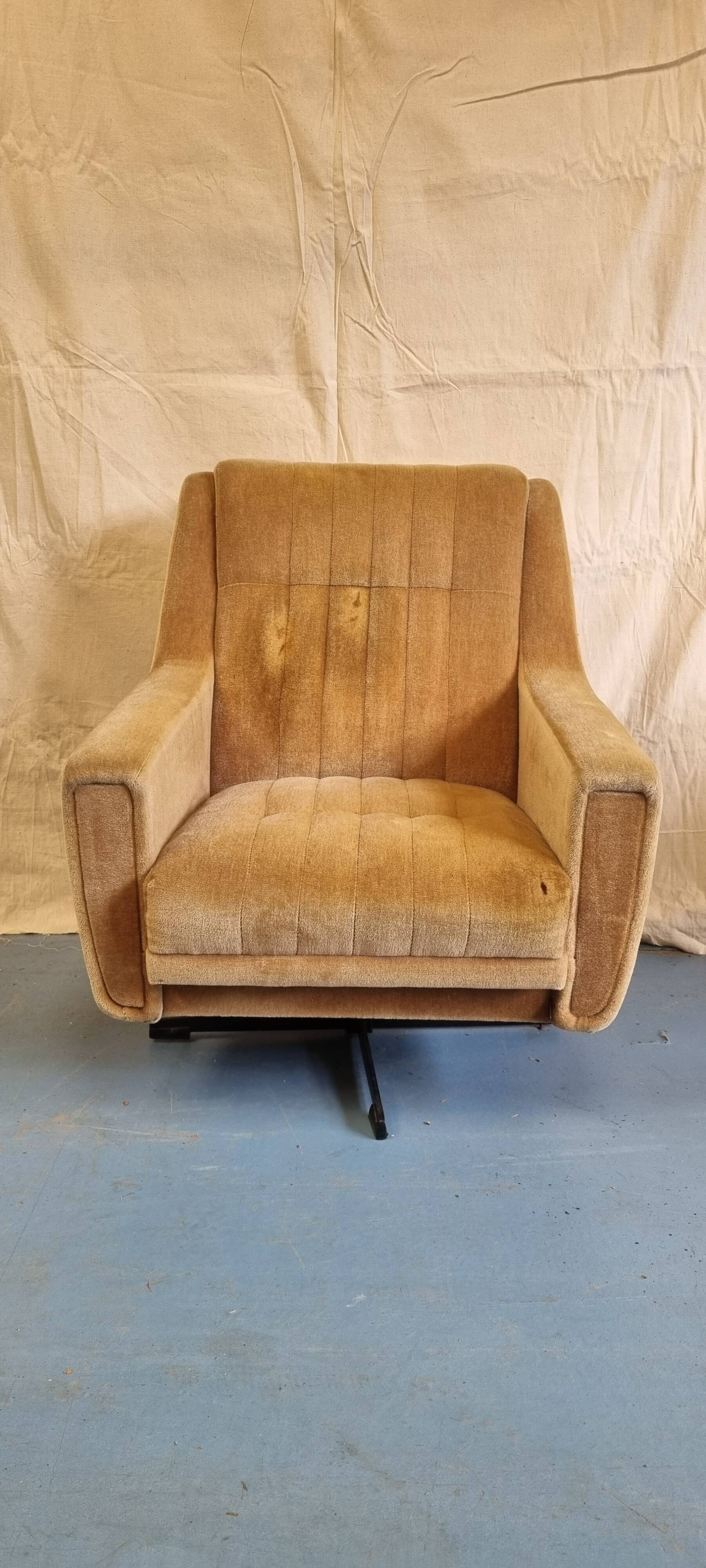 Fauteuil en velours