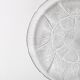 Large Platter Fleur, Vintage Decorative Clear Plate / Arcoroc / France