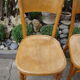 Lot of six old bistro chairs