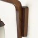 Wall light in teak and opaline glass, 1960s