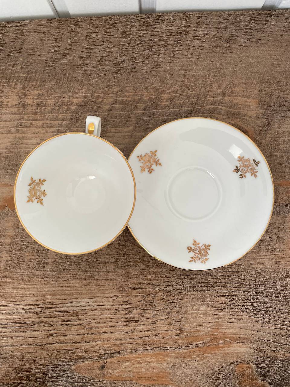 Bavarian porcelain coffee cup and saucer