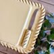 Vintage Yellow and Gold Ceramic Cheese Board