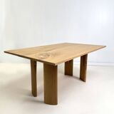 Solid oak dining table