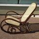 Rocking-chair cannage bois