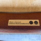 Vintage Scandinavian chair by Erik Buch for O.D. Møbler, in teak and plaid fabric, 60s