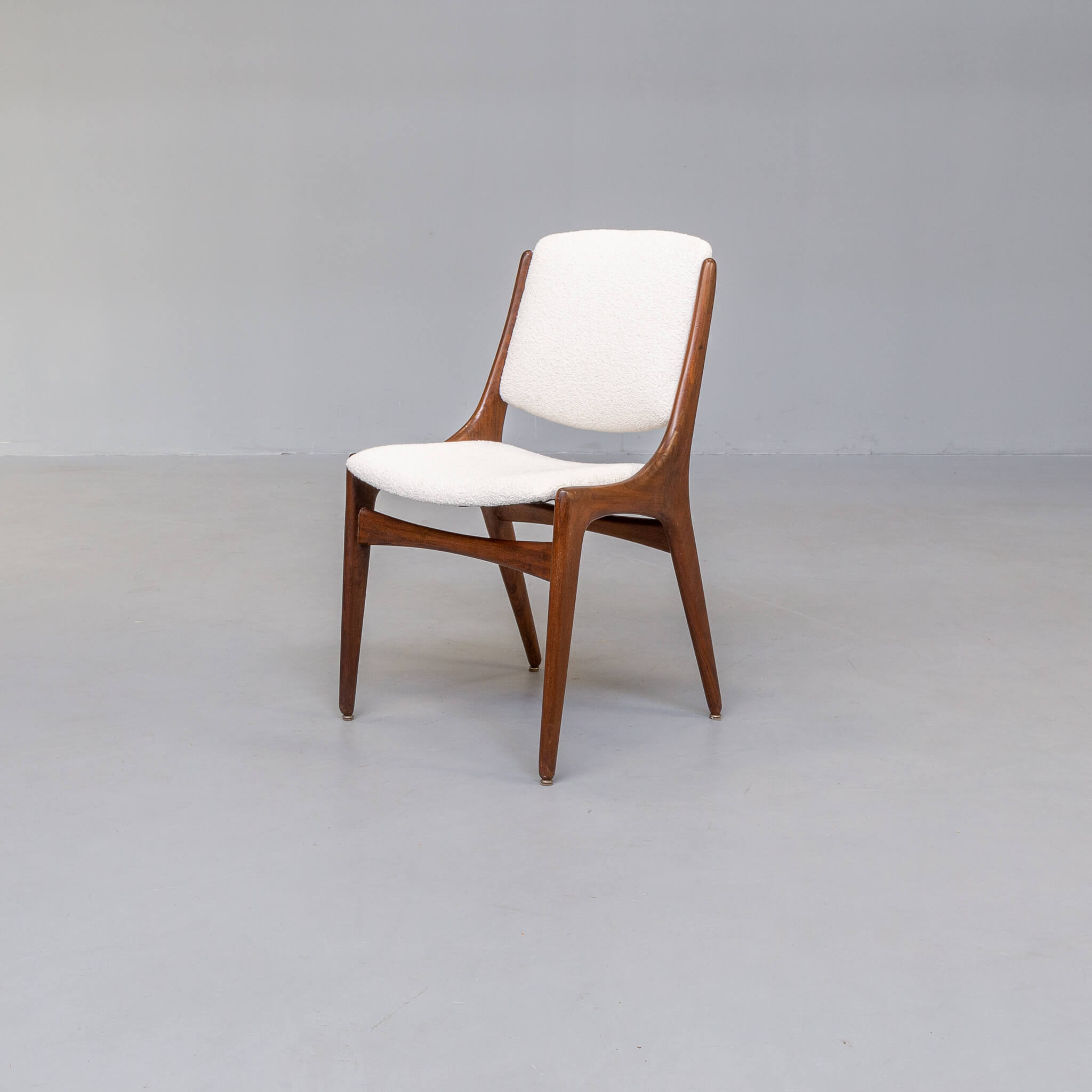 4 60s teak dining chairs for Mahjongg Holland