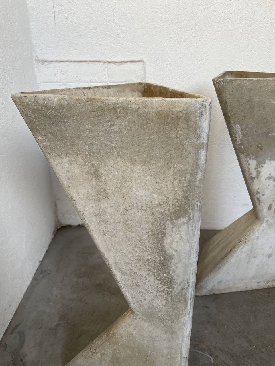 Planters jardinières fibrociment triangulaires