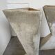 Planters jardinières fibrociment triangulaires