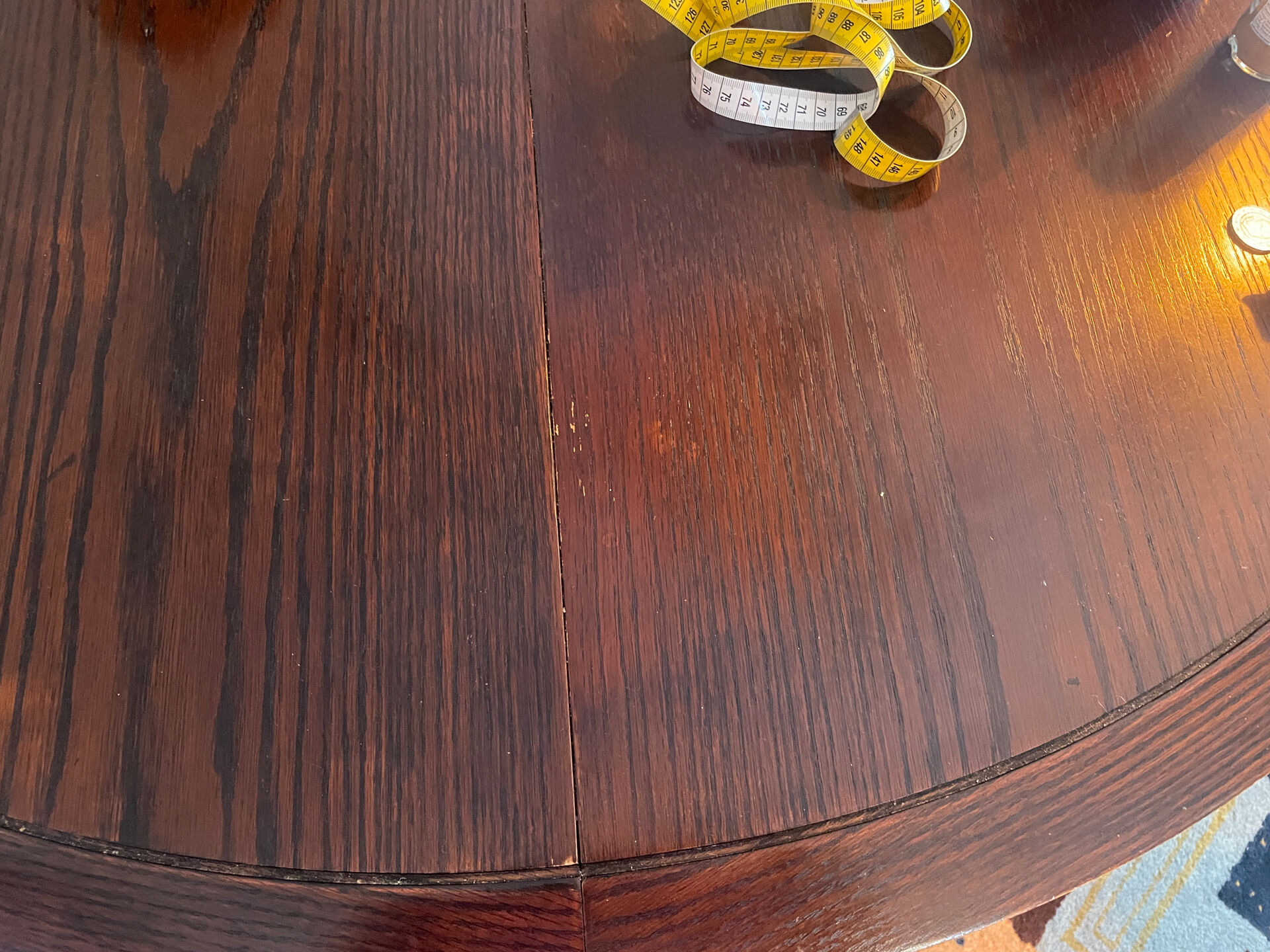 Solid wood dining table