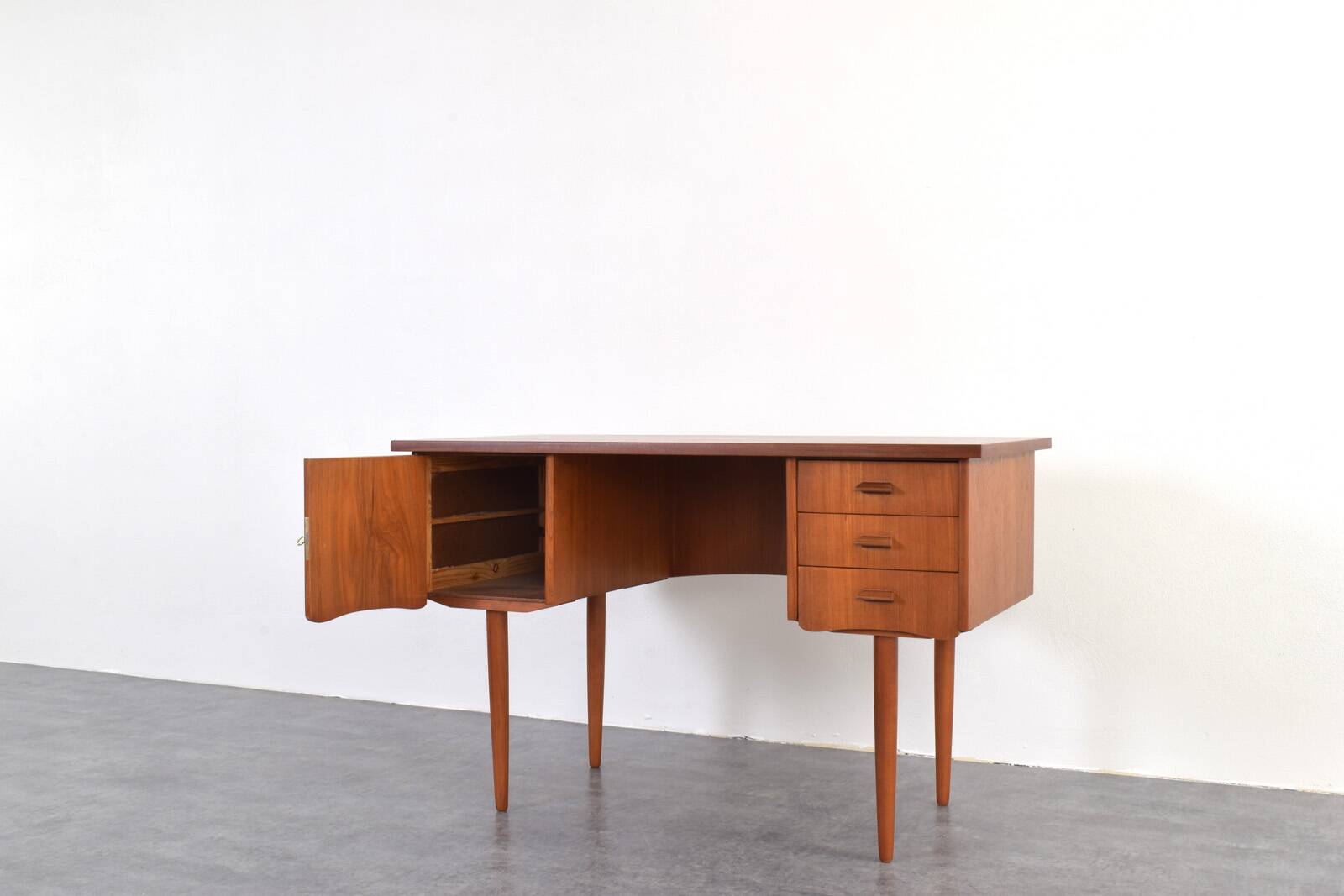 Mid-Century Danish Teak Desk, 1960s.