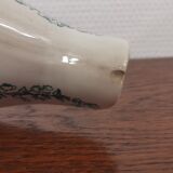 Old Saucière with white and green earthenware handle