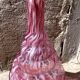 Modernist liqueur carafe clichy pink and white table art
