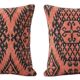 Set of 2 vintage kilim cushion covers 41x41 cm