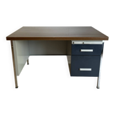 Bureau de direction vintage 3 tiroirs / Mid-Century – Design industriel 70