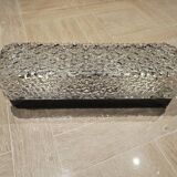 Hammered glass wall light