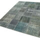 Hand-Knotted Turkish Vintage 171 cm x 242 cm Grey Patchwork Rug