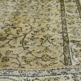 Tapis artisanal turque jaune