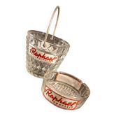 Ashtray and ice bucket advertising St Raphaël