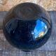 Vintage Black Inlaid Glass Vase International Design LA GALLERIA