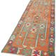 Turkish Handwoven Vintage Herki Kilim 103 cm x 338 cm