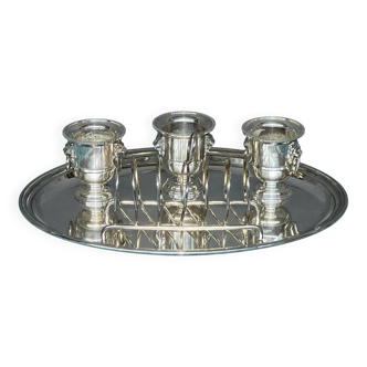 Set of silver-plated cutlery by Christofle.