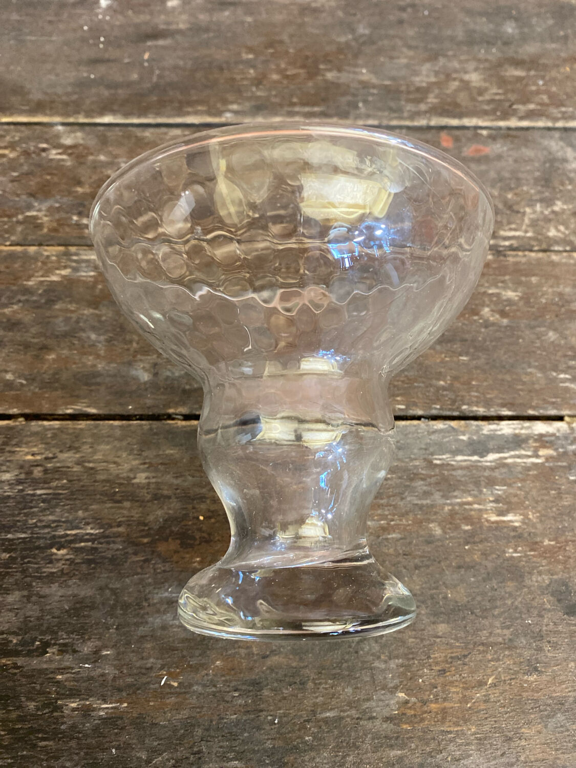 Set of 6 Vintage Glass Ice Cream Bowls Design France #D697