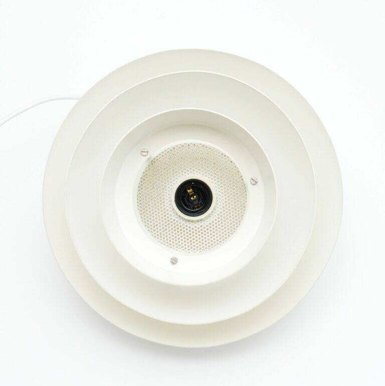 White vintage lamp, Denmark 80's