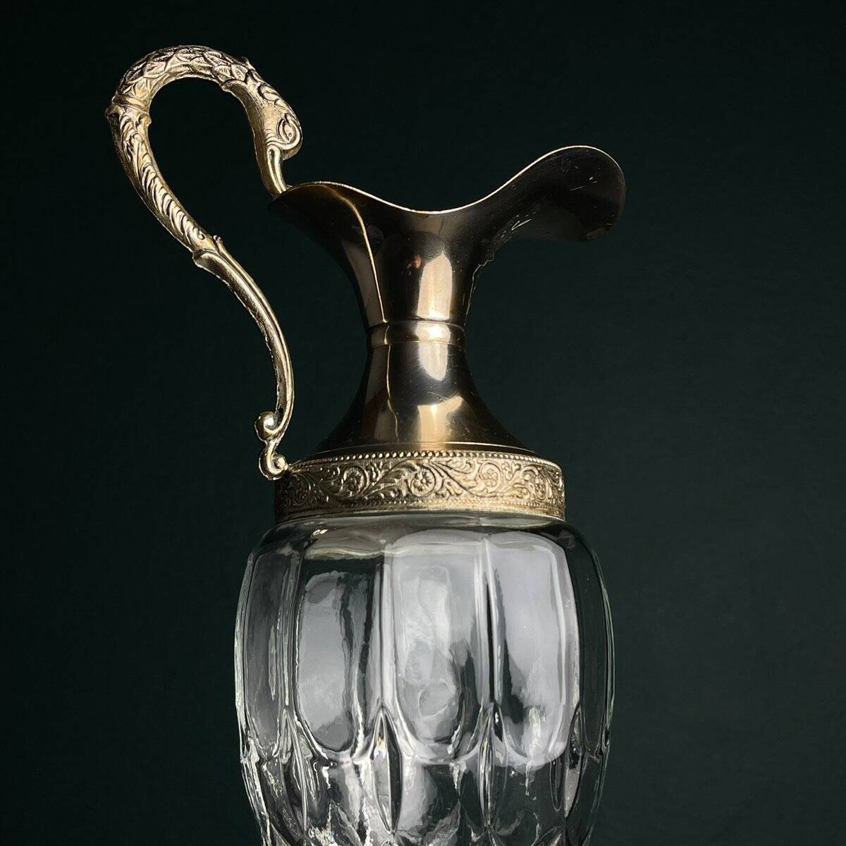 Vintage silver-plated carafe, 1950s.