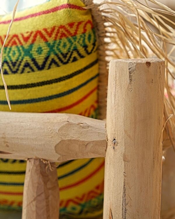 Fauteuil 50's en Kilim