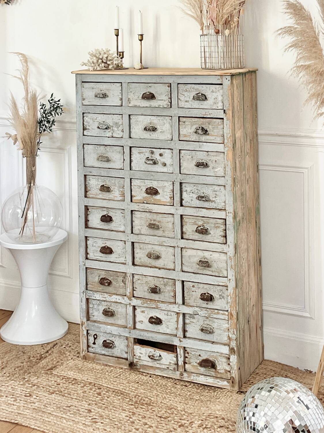 Meuble de métier fin 19eme