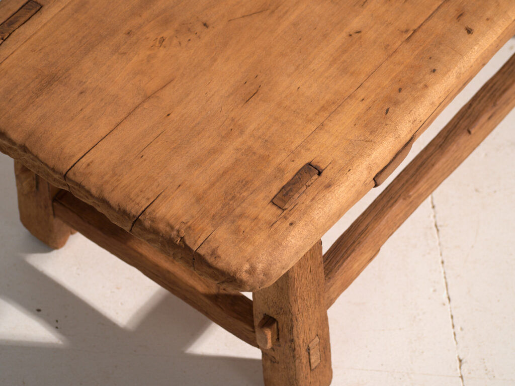 Antique pine coffee table – China, circa 1890
