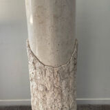 Vintage travertine column 70s-80s