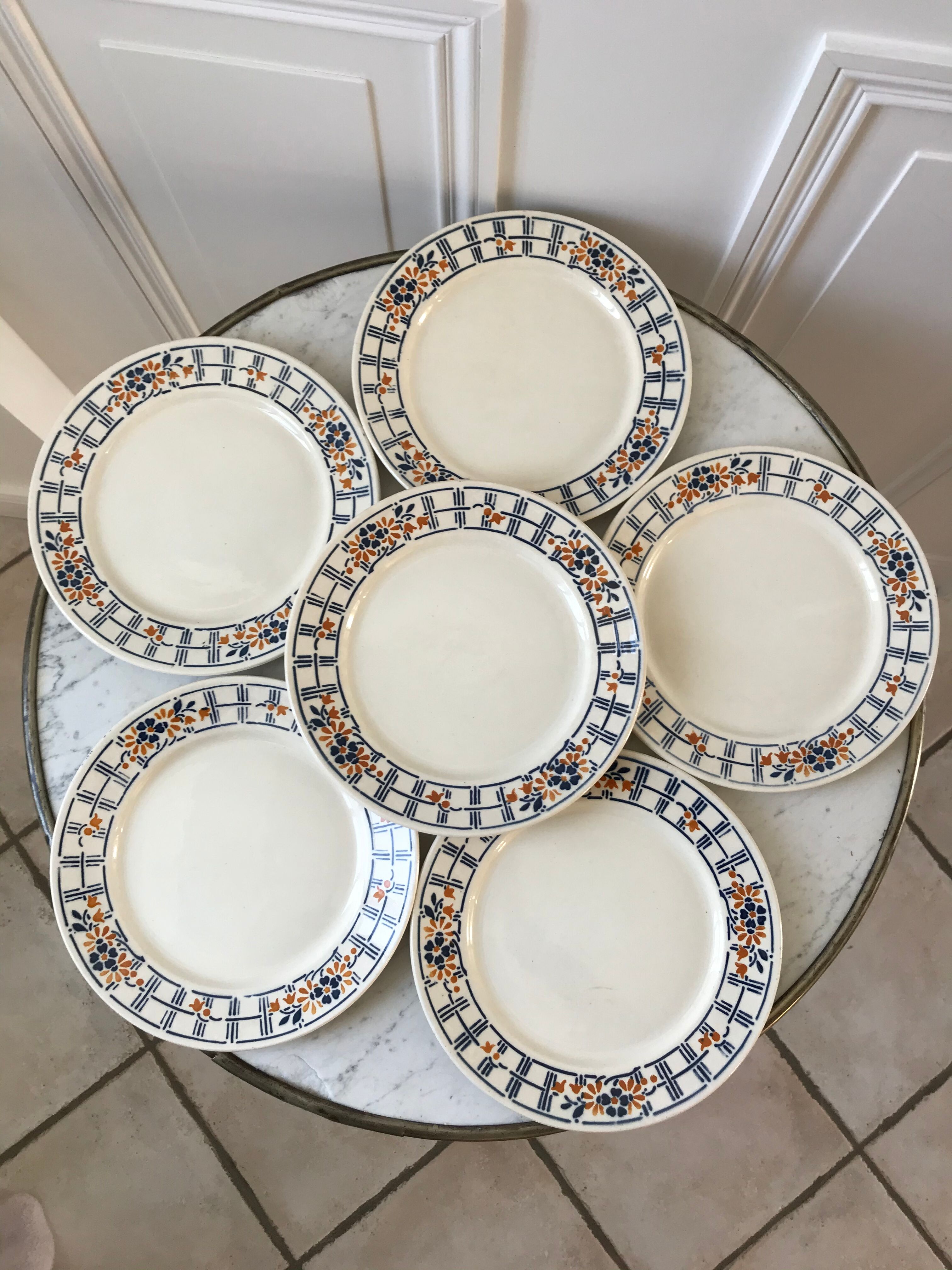 Lot d’assiettes Badonvillier modèle Chaville