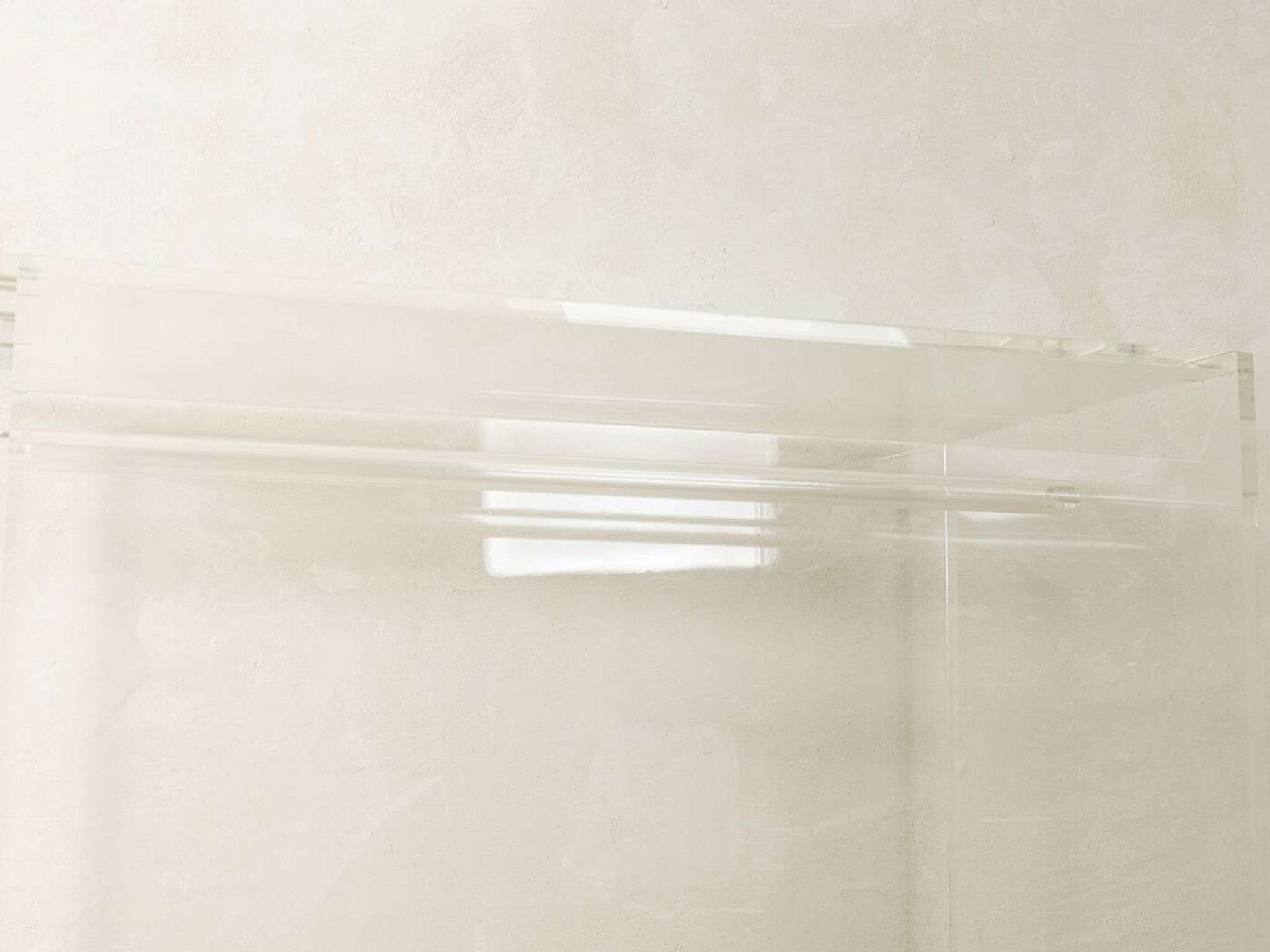 Minimalist chest of drawers from the 1980s, acrylic glass, unique piece